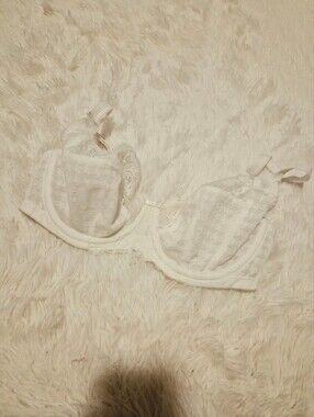 NWOT Panache Envy White Lace Bra (28F/G)